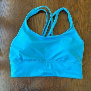Blue lululemon Energy Longline Bra *Medium §
Support, B-D Cups